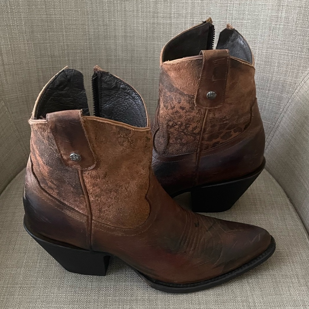 Old Gringo Corinna Leather Western Ankle Boot